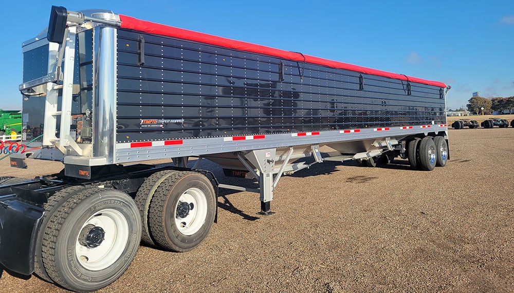 red and black trailer
