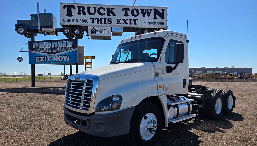 white semi